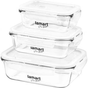 Ételtároló doboz szett Lamart Air LT6011 3 darabos tárolóedény készlet
