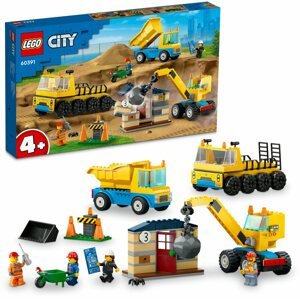 LEGO LEGO® City Építőipari teherautók és bontógolyós daru 60391