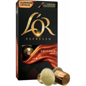 Kávékapszula L'OR Colombia 10 db, alumínium