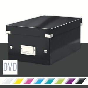Archiváló doboz Leitz WOW Click & Store DVD 20.6 x 14.7 x 35.2 cm, fekete