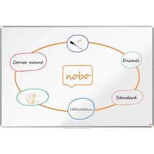 Mágneses tábla NOBO Premium Plus zománc 180 x 120 cm, fehér