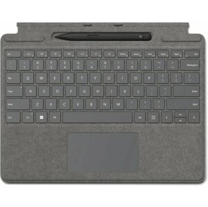 Billentyűzet Microsoft Surface  Pro X/Pro 8/Pro 9 Signature Keyboard + Pen Platinum ENG