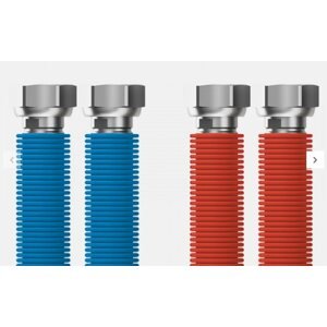 Bekötőcső MERABELL Aqua Flexi G1/2"-G1/2" 30-60cm - 2db (kék, piros)