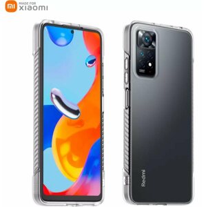 Telefon tok OEM Made for Xiaomi Rugged tok Xiaomi Redmi Note 11 Pro 4G/5G készülékekhez átlátszó