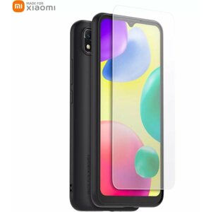 Telefon tok OEM Made for Xiaomi TPU Cover + edzett üveg Xiaomi Redmi 9C/10A Fekete