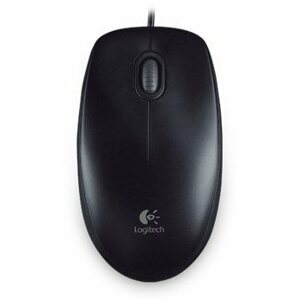 Egér Logitech B100 Optical USB Mouse fekete