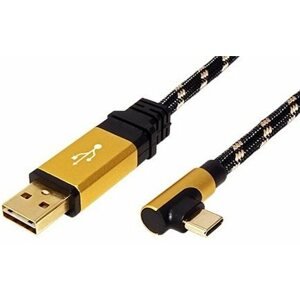 Adatkábel Roline GOLD USB 2.0, USB A(M) to USB C(M) - 0,8m