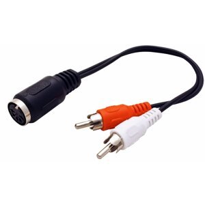 Audio kábel OEM audiokábel DIN5pin(F) <- 2x cinch, 20cm