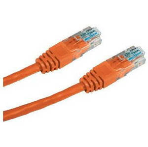 Hálózati kábel Datacom CAT5E UTP, 0.5 m, narancssárga