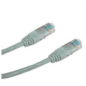 Hálózati kábel Datacom CAT6, UTP, 0.25 m, szürke
