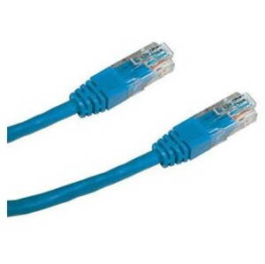 Hálózati kábel Datacom CAT6 UTP, 0.25m, kék