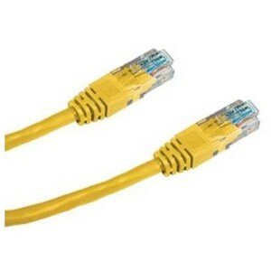 Hálózati kábel Datacom CAT6 UTP, 0.25m, sárga