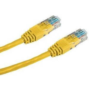 Hálózati kábel Datacom CAT6, UTP, 0,5 m, sárga