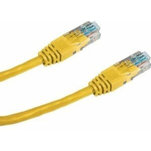 Hálózati kábel Datacom CAT5E UTP 1 m, sárga