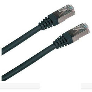 Hálózati kábel Datacom CAT5E FTP, 0.5m, fekete