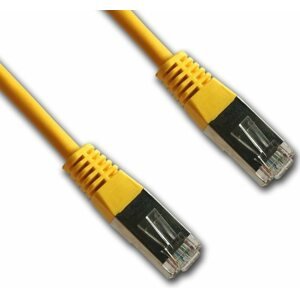 Hálózati kábel Datacom CAT5E FTP 0,5 m, sárga