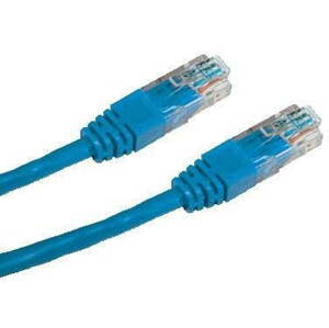 Hálózati kábel Datacom CAT5E UTP, 0.25m, kék