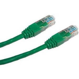 Hálózati kábel Datacom CAT5E UTP, 0.25m, zöld