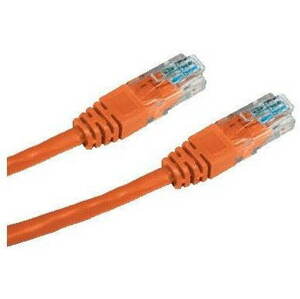 Hálózati kábel Datacom CAT5E UTP, 0.25m, narancssárga