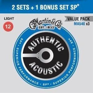 Húr Martin Authentic SP 92/8 Phosphor Bronze Light - Limited 3 Packs