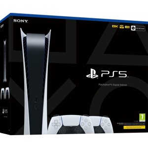 Konzol PlayStation 5 Digital Edition + 2x DualSense Wireless Controller