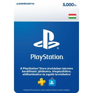 Feltöltőkártya PlayStation Store - Kredit 5000 Ft - PS4 HU Digital