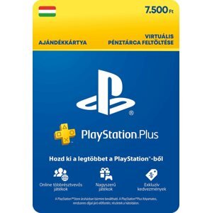 Feltöltőkártya PlayStation Plus Essential - 7500 Ft kredit (3M tagság) - HU
