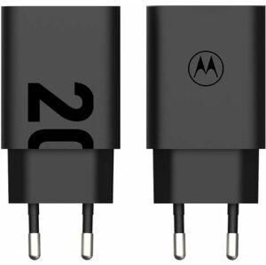 Töltő adapter Motorola TurboPower 20W USB-A w/ 1m USB-C cable Black