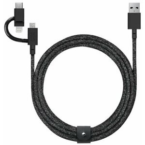 Adatkábel Native Union Belt Universal Cable USB-C to Lightning + USB-C - 1.5m, Cosmos