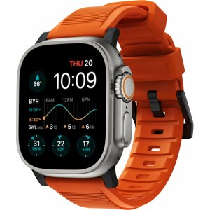 Szíj Nomad Rugged Strap Apple Watch 42/44/45/Ultra 49mm - Orange/Black