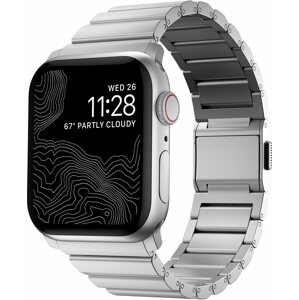 Szíj Nomad Aluminum Band Apple Watch 42/44/45/Ultra 49mm - Silver