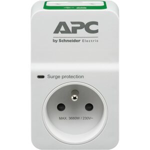 Túlfeszültségvédő APC SurgeArrest 1 túlfeszültség elleni alapvédelem 230V kimenet, 2 USB, Franciaország