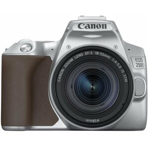 Digitális fényképezőgép Canon EOS 250D, ezüst  + EF-S 18-55 mm f/4-5.6 IS STM