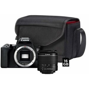 Digitális fényképezőgép Canon EOS 250D, fekete +  EF-S 18-55 mm f/3,5-5,6 DC III Value Up Kit