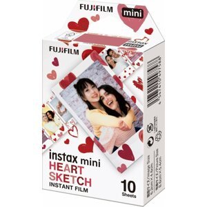 Fotópapír FujiFilm film Instax mini Heart Sketch WW1