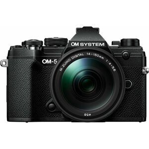 Digitális fényképezőgép OM SYSTEM OM-5 + ED 14-150 mm f/4,0-5,6 II EZ fekete