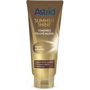 Önbarnítós testápoló ASTRID Summer Shine Tonizáló testápoló sötét bőrre 200 ml