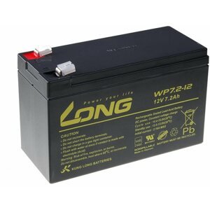 Szünetmentes táp akkumulátor Long 12V 7,2Ah Ólomakkumulátor F2 (WP7.2-12 F2)