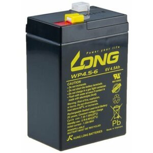 Szünetmentes táp akkumulátor Long 6V 4,5Ah Ólomakkumulátor F1 (WP4.5-6)