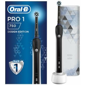 Elektromos fogkefe Oral-B Pro 750 Cross Action Black + Utazótok
