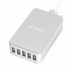 Töltő adapter ORICO Charger PRO 5x USB fehér