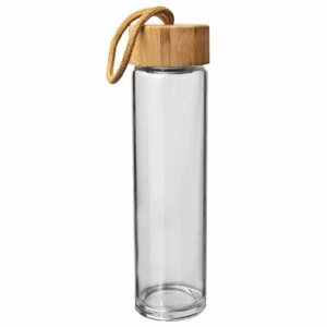 Kulacs ORION Üveg palack/bambusz kupak + szűrő 0,5 l
