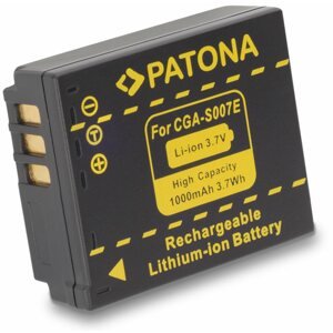 Fényképezőgép akkumulátor PATONA Panasonic CGA-S007E Li-Ion 1000mAh Li-Ion