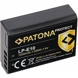 Fényképezőgép akkumulátor PATONA a Canon LP-E10-hez 1020 mAh Li-Ion Protect