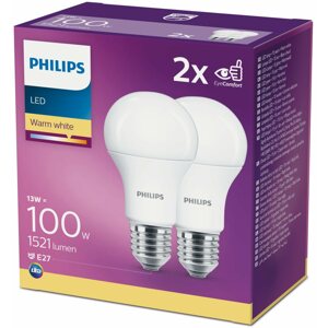 LED izzó Philips LED 13-100W, E27 2700K, 2 db