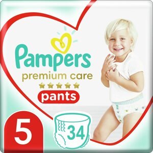 Bugyipelenka PAMPERS Pants Premium Care Junior 5-ös méret (34 darab)