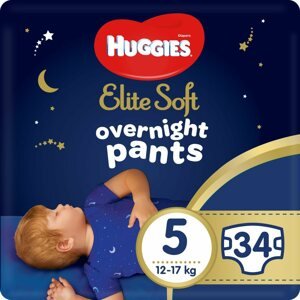 Bugyipelenka HUGGIES Elite Soft Overnight Pants 5 (2 × 17 db)