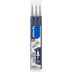 Radírozható toll betét PILOT FriXion Point 05 / 0,25 mm, kék-fekete - 3 darabos csomag