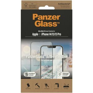 Üvegfólia PanzerGlass Apple iPhone 13/ 13 Pro/ 14 üvegfólia - tükröződésmentes + felhelyező keret