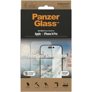 Üvegfólia PanzerGlass Apple iPhone 14 Pro üvegfólia - tükröződésmentes + felhelyező keret